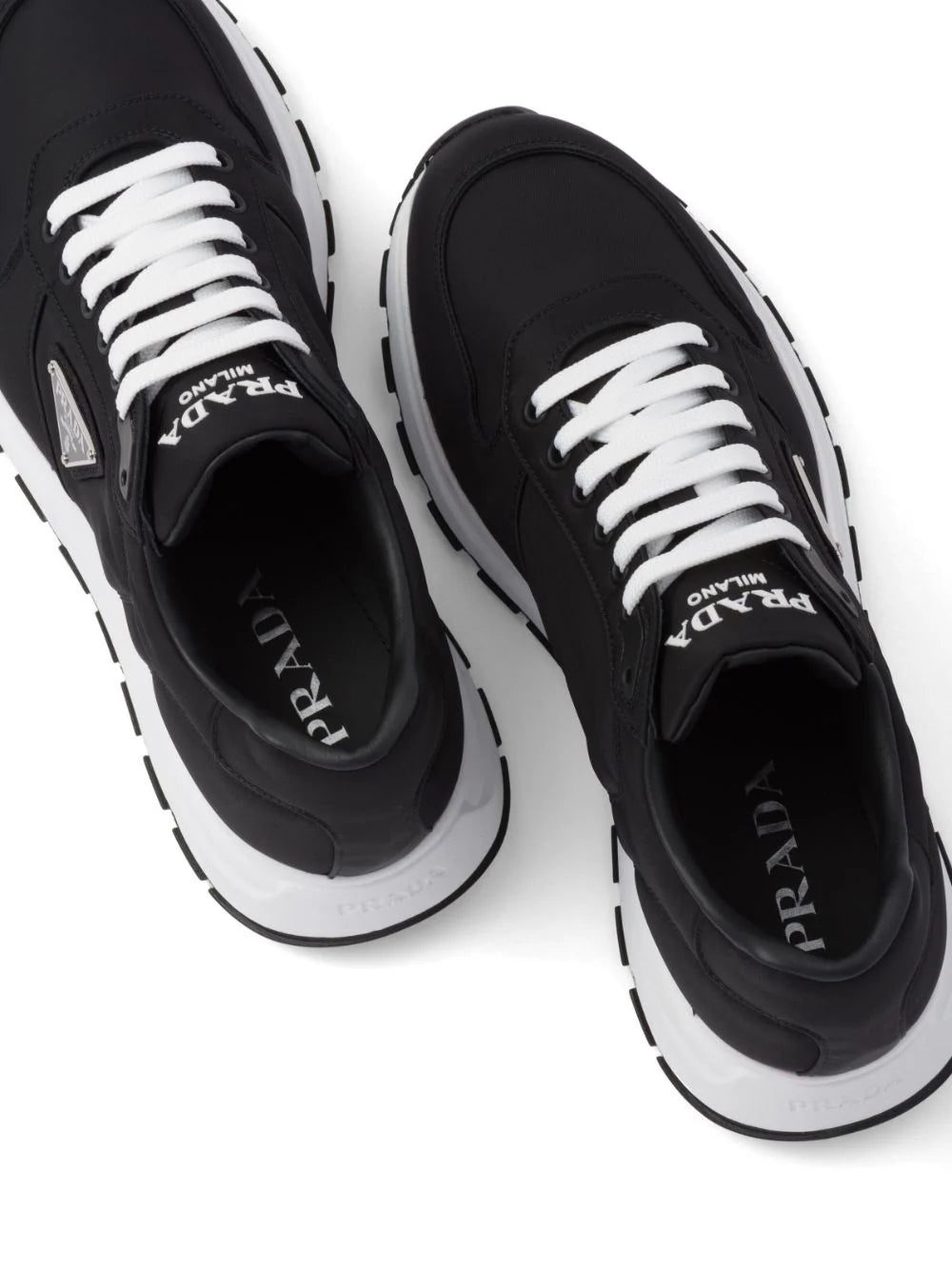 Prada triangle-logo Re-Nylon sneakers - Image 4