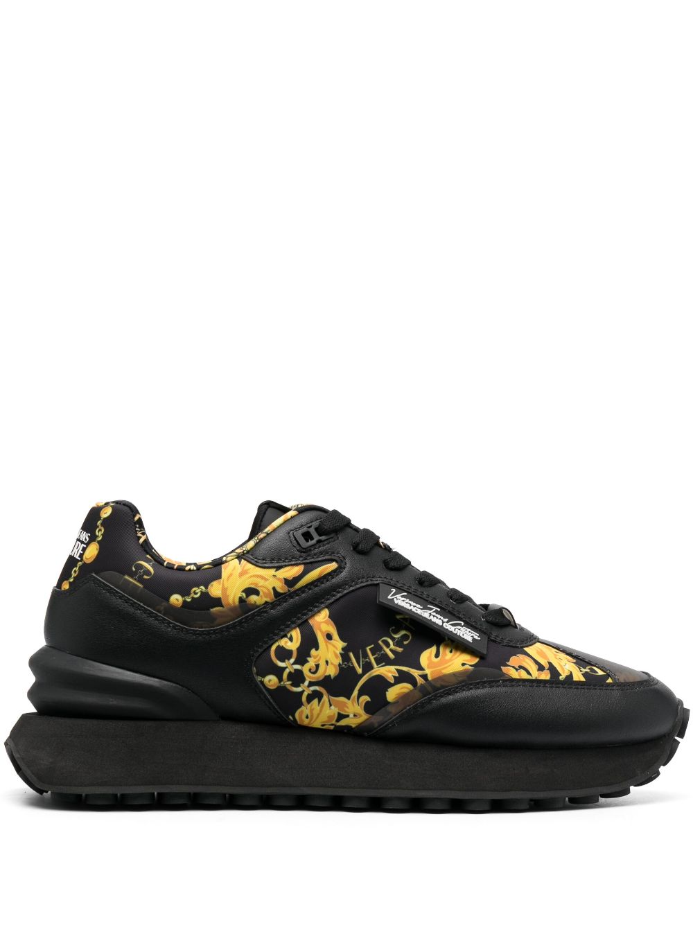 Versace Jeans Couture baroque-print low-top sneakers