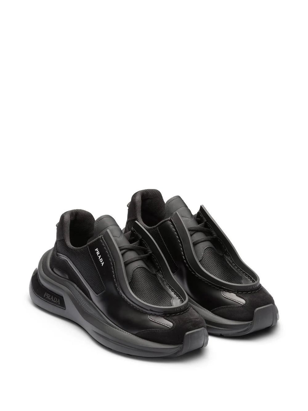 Prada panelled chunky sneakers - Image 2