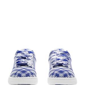 Burberry Box checked leather sneakers