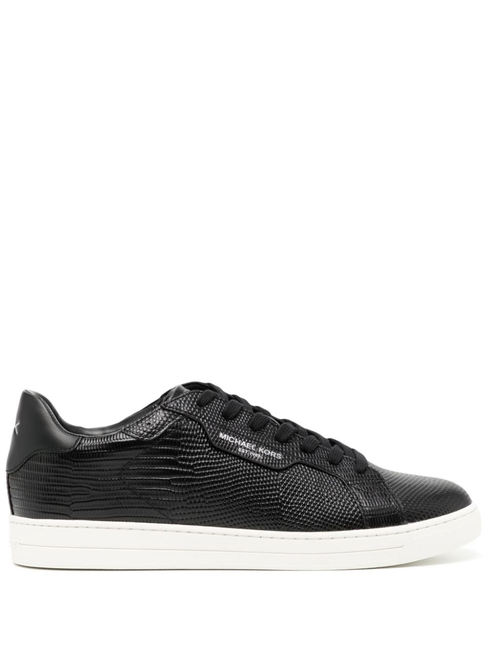 Michael Kors Keating snakeskin-effect leather sneakers