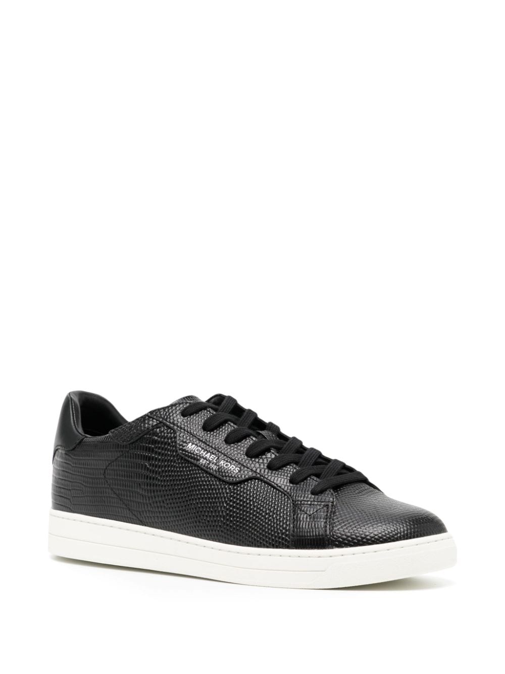 Michael Kors Keating snakeskin-effect leather sneakers - Image 2