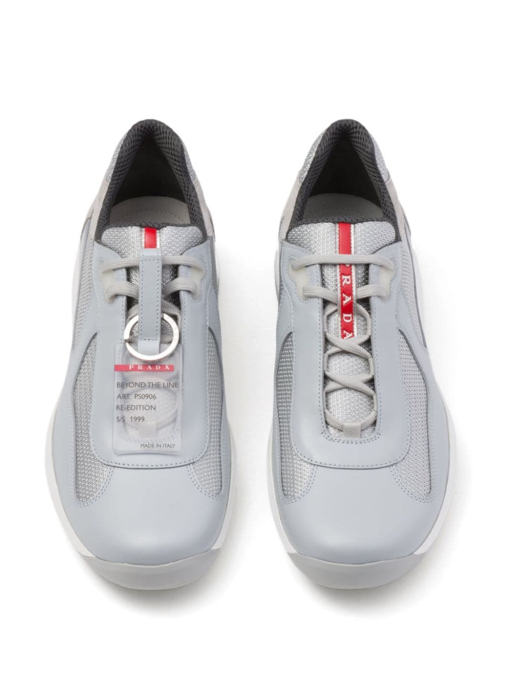 Prada America's Cup logo-patch sneakers - Image 4
