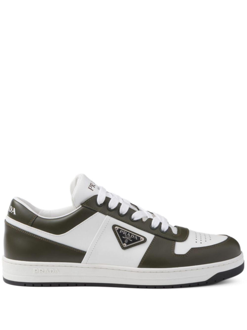 Prada Downtown colour-block leather sneakers