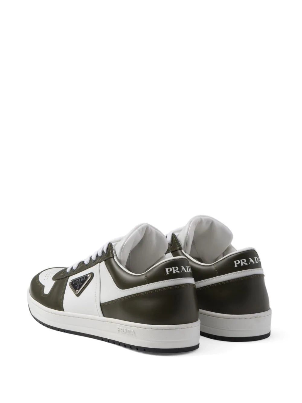 Prada Downtown colour-block leather sneakers - Image 3