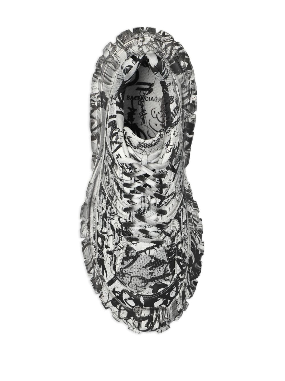 Balenciaga Bouncer graffiti-print sneakers - Image 3