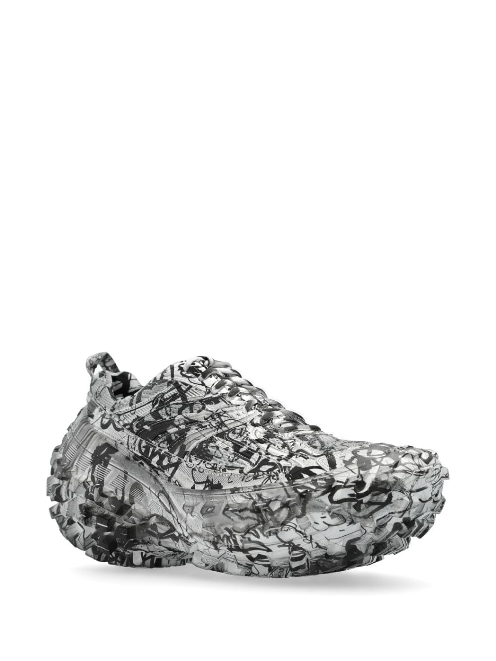 Balenciaga Bouncer graffiti-print sneakers - Image 4